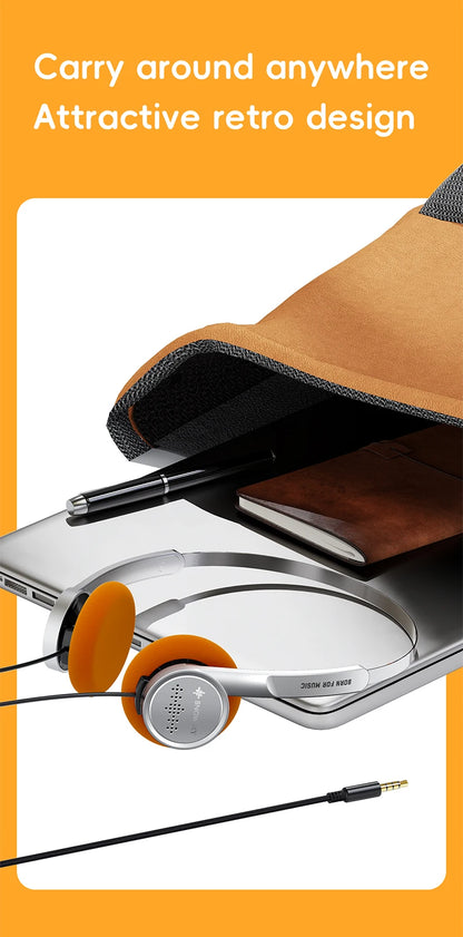Snowsky/FiiO Wind 3.5mm ON-Ear Headphones for Recording Gaming with Microphone, 40mm Diaphragms driver,HiFi Sound