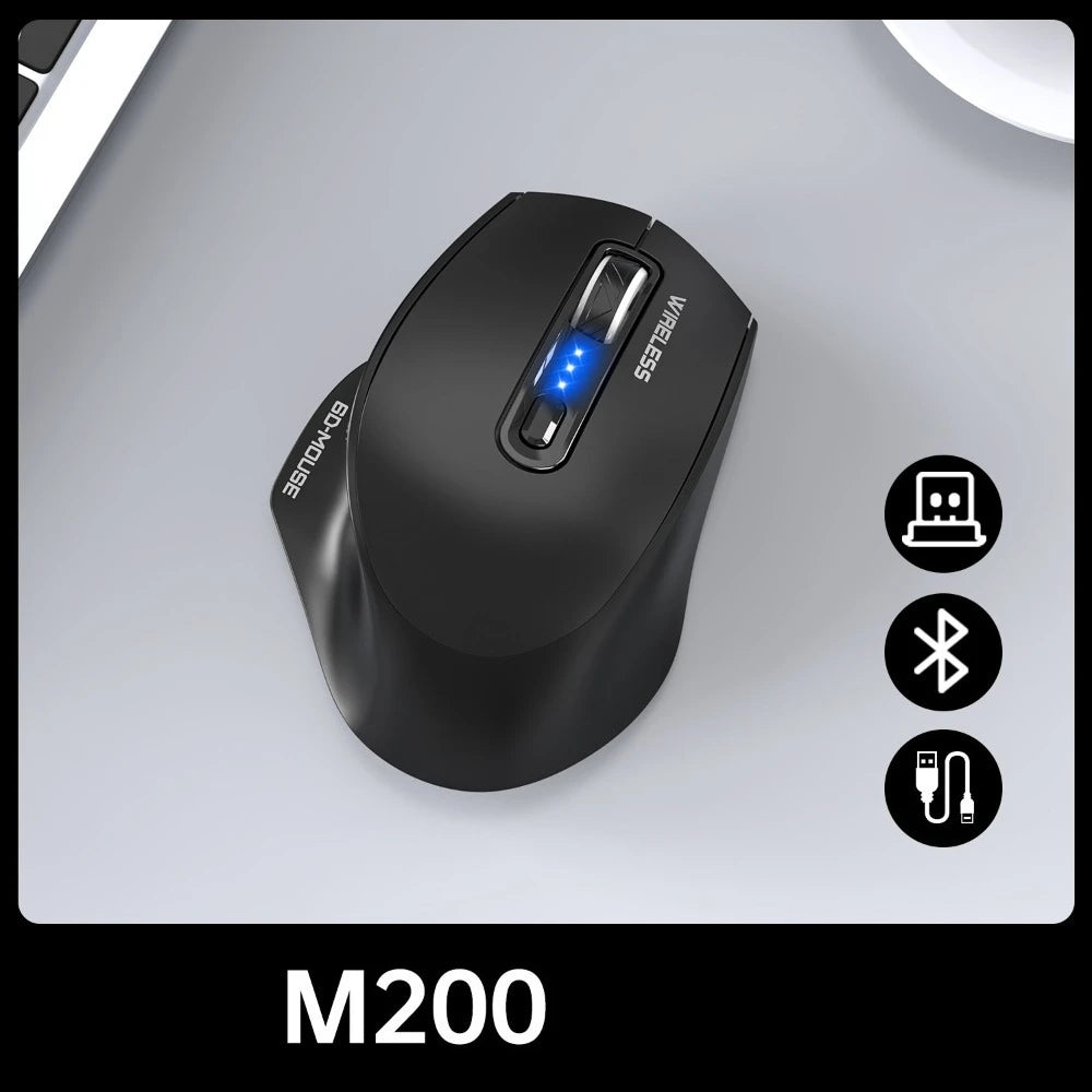 USB Wired Mouse RGB Backlight Silent Ergonomic Adjustable DPI for Desktop Laptop PC Office Gaming Home Daily Working Use