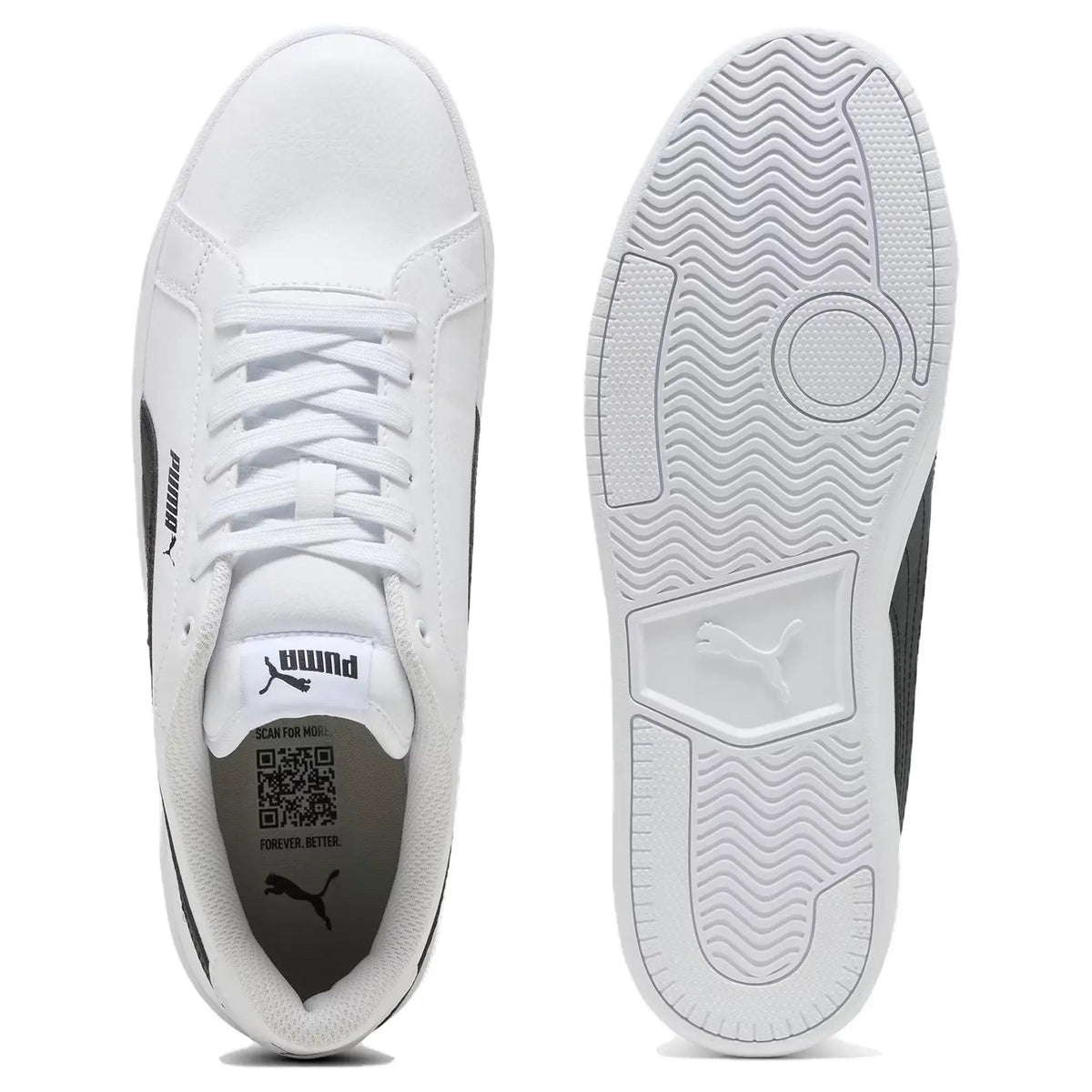 Baskets basses confortables PUMA Grounded SL, couleur blanche, 398417-03