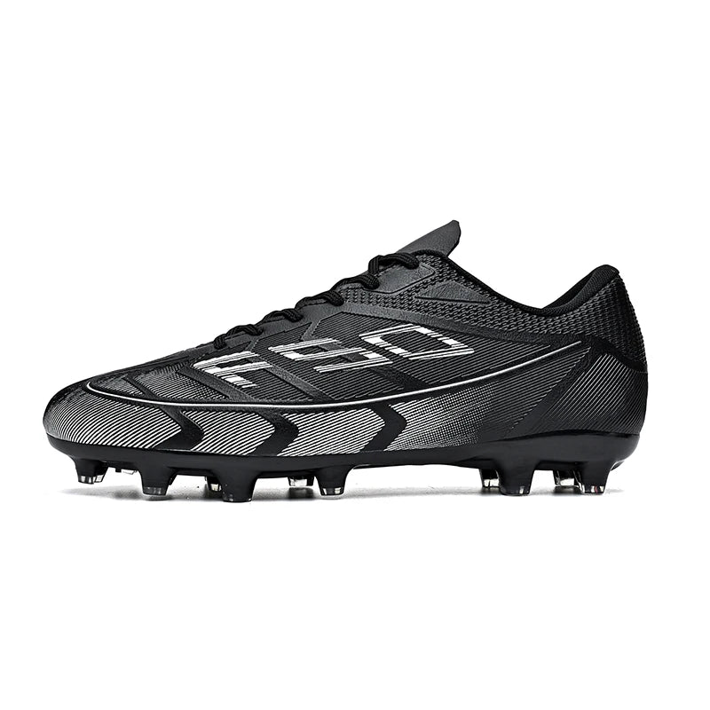 Chaussures de football populaires à tige basse FG/TF, unisexe, pour terrain, entraînement rapide, crampons antidérapants à crampons longs