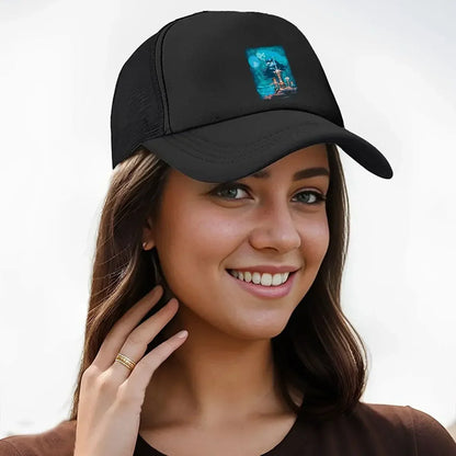 Pixel Adventure Retro, 8-Bit-Stil, Charakter-Grafikdesign, Mesh-Baseballkappe