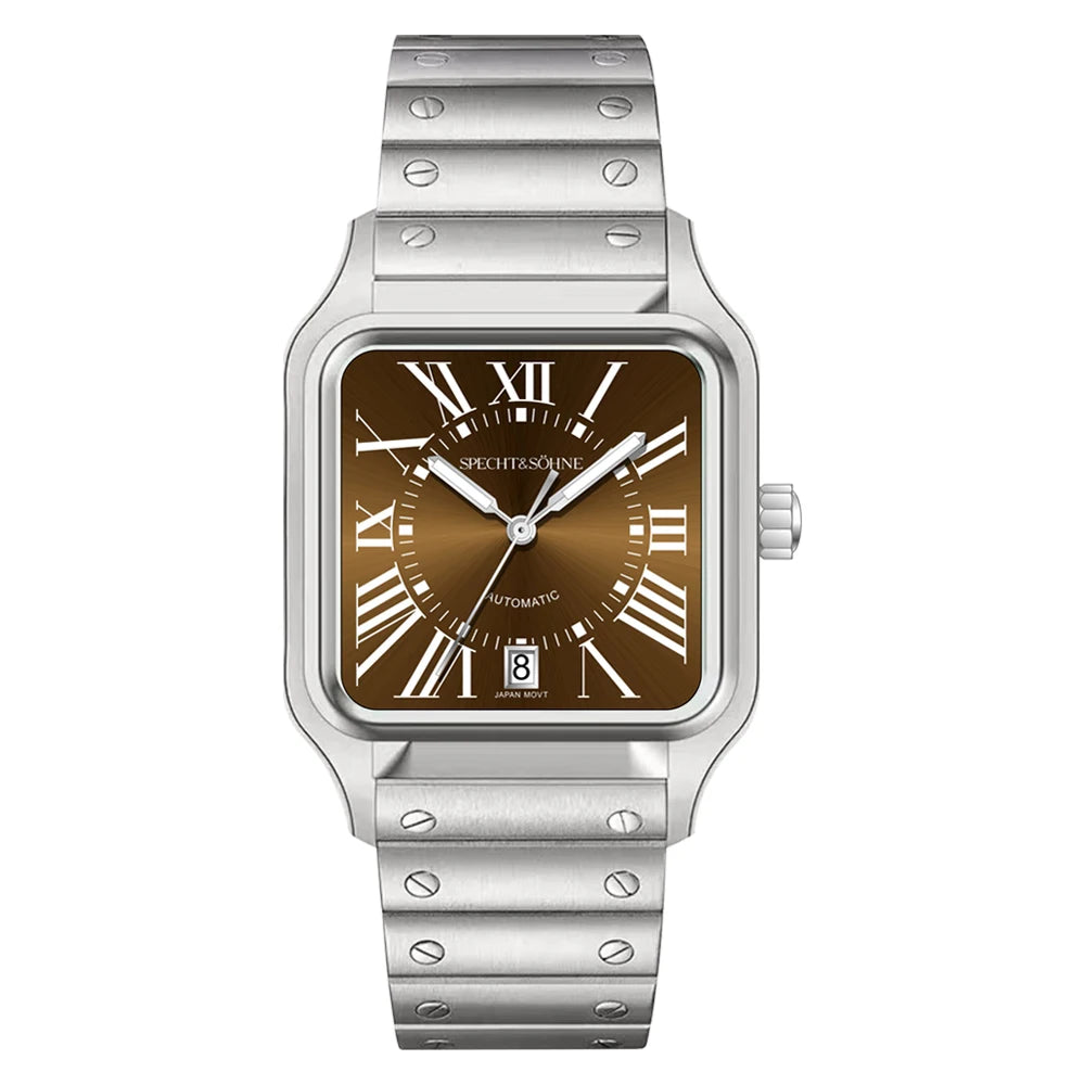 Specht&Sohne New Men's Watches Japan Miyota 8215 Movt Mechanical Wristwatches Stainless Steel 50M Waterproof Relogio Masculino