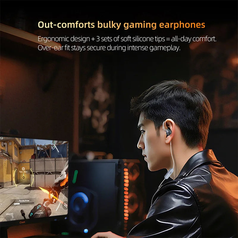Pre-order KZ Gale In-Ear Super-Linear Driver Hifi IEM Earphone for Game with Detachable Silver-Plated Recessed 2-Pin Cable