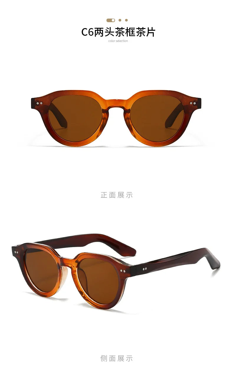 2025 Europe Designer Fashion Sunglasses Men Women Rives Sunset Casual Travel Sun Shades UV400 Suitable Oval Glasses