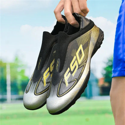 Nouvelles chaussures de football pour hommes, chaussures de football respirantes à haute cheville, ultralégères, antidérapantes, chaussures de sport de haute qualité, pour match en plein air