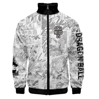 Dragon Ball 3D Print Zipper Hoodie Cool Fashion Men/Women/Kids Long Sleeve Hoodies Sweatshirt Casual Cosplay Jacket Clothes, produit gaming premium Fraquane