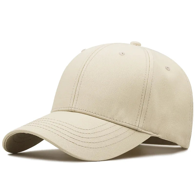 Baseball kapa Big Head Plus Size iz 100 % bombaža, primerna za moške in ženske, nastavljiva kapa »Dad Hat«, velikost 58–60 cm, 61–65 cm