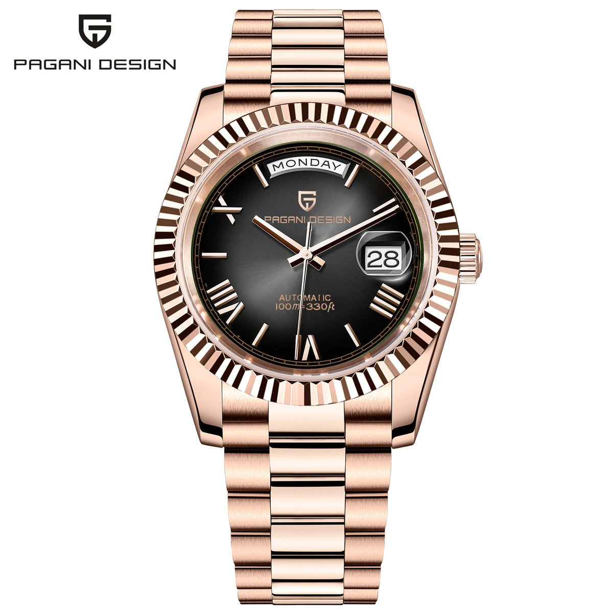PAGANI DESIGN Men's Watches Green Luxury Automatic Watch For Men ST16 Mechancial Wrist watch Men For 2025 New Stainless steel