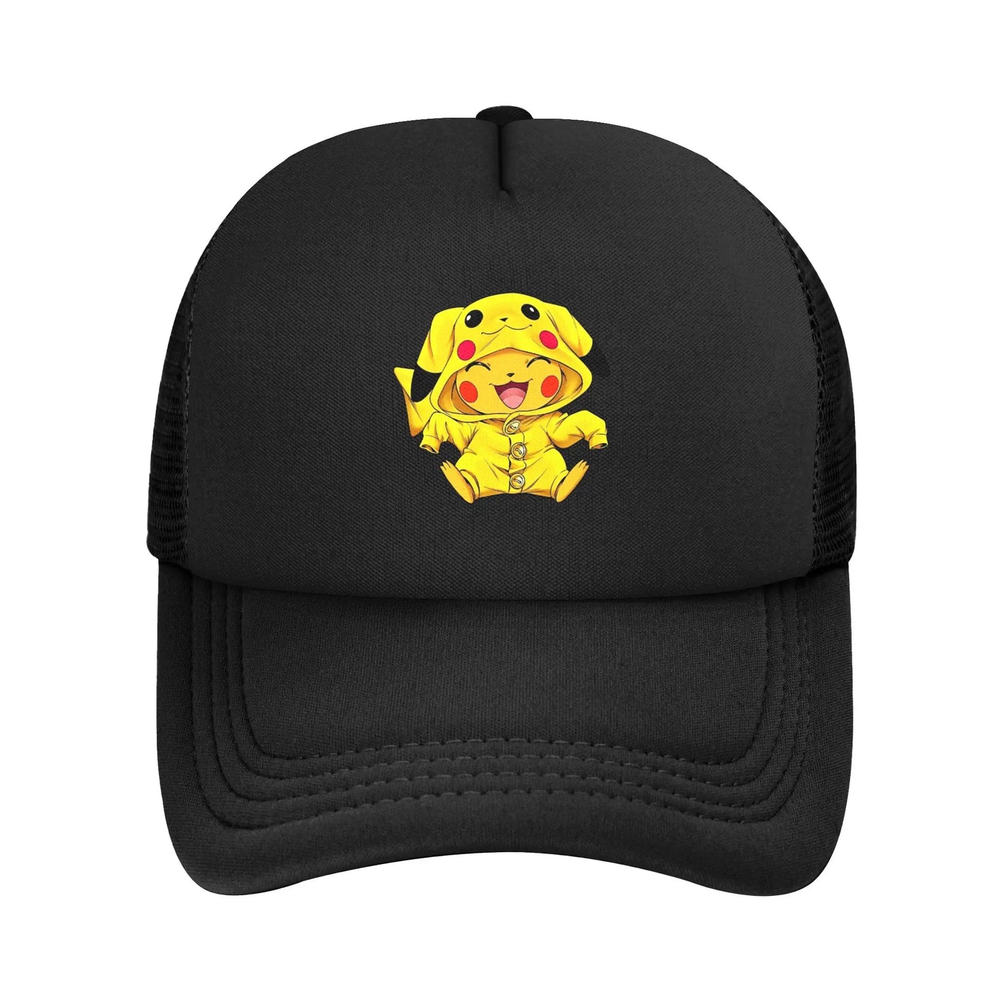 Pikachu Pokeball Mesh Baseball Cap Unisex Fitted Sun Hat Pokemoned  Hat Adjustable Snapback Caps Golf Hats Summer Trucker Caps