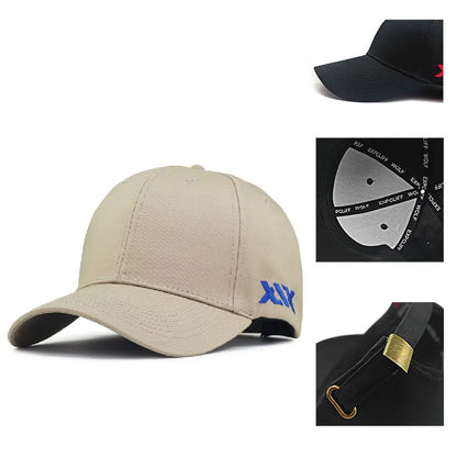 Baseball kapa Big Head Plus Size iz 100 % bombaža, primerna za moške in ženske, nastavljiva kapa »Dad Hat«, velikost 58–60 cm, 61–65 cm