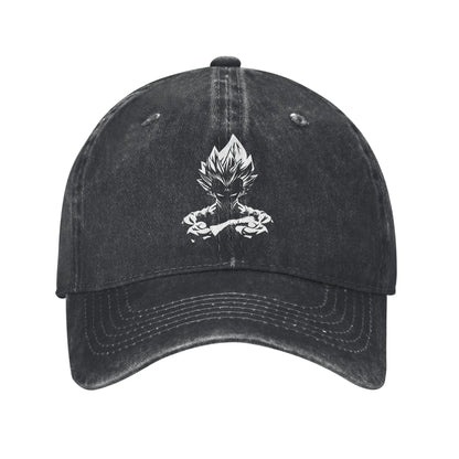 Dragon Ball Z Goku DBZ Unisex Style Baseball Caps Saiyan Distressed Denim Hats Cap Retro Workouts Unstructured Soft Snapback Cap