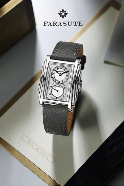 FARASUTE Luxury Fully Automatic Mechanical Men's Watch Seagull Sports Sapphire Stainless Steel Doctor Wristwatch reloj hombre 