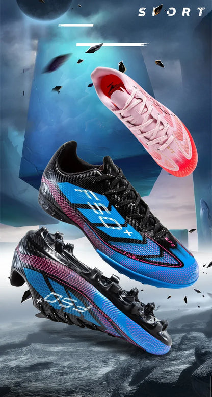 Nouvelles chaussures de football pour hommes, chaussures de sport d'extérieur, chaussures d'entraînement, chaussures de football antidérapantes, baskets professionnelles ultralégères unisexes