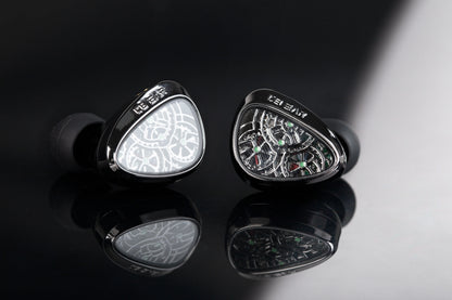 KBEAR TBX Tourbillon X IEMS Écouteurs intra-auriculaires filaires avec diaphragme en fibre de carbone CVD de 10 mm, basses profondes, casque de jeu