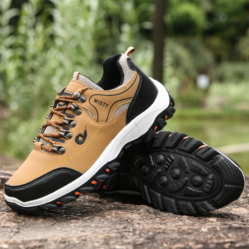 Chaussures décontractées pour hommes, baskets d'été respirantes pour la randonnée et la marche, baskets d'extérieur ultralégères en cuir à enfiler pour l'escalade et le trekking 2026