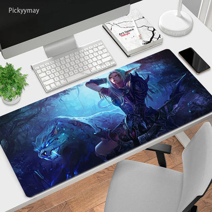 World Of Warcraft Mouse Pad Computer Laptop Mouse Mat Large Mousepad Keyboards Table Carpet  Gaming Desk Play Mats Locking Edge