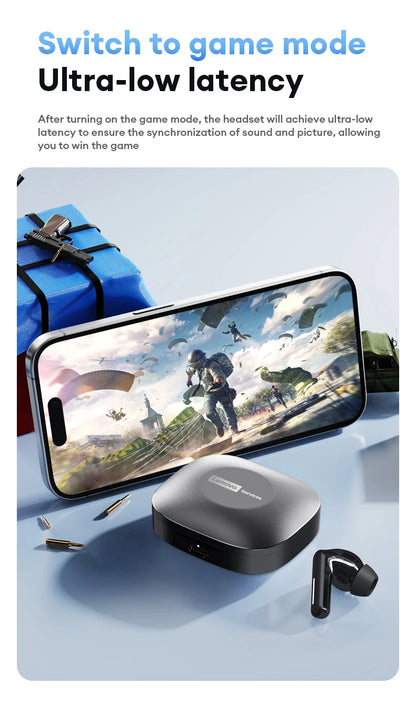 Choice Lenovo LE209 Gaming Headset Wireless Bluetooth 6.0 Sports Headset 35H Battery Life Waterproof ANC Noise Reduction Earbuds