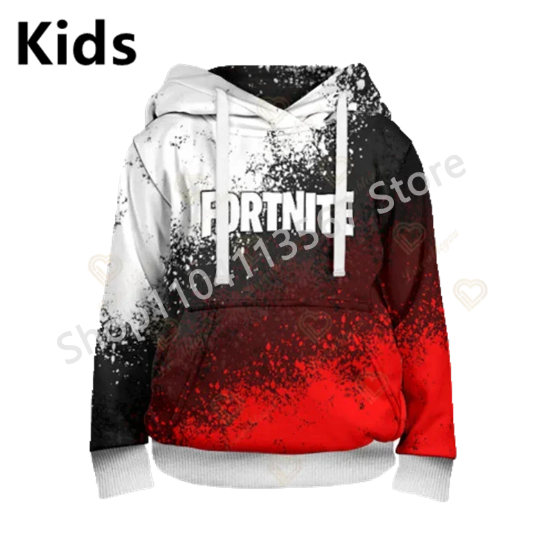 Llama Battle Royale F-Fortnited hættetrøjer med 3D-print til mænd, kvinder og børn, sweatshirts til drenge og piger, streetwear-pullover, grønne overdele