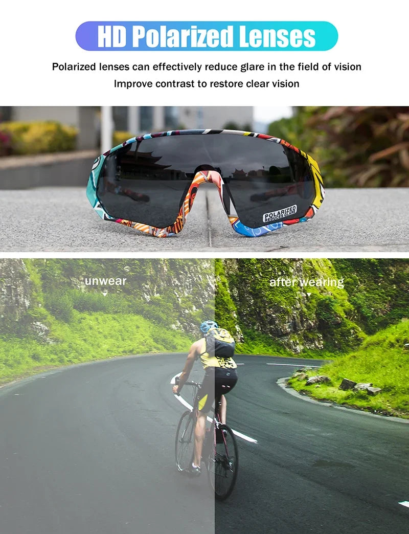 Kapvoe: Gafas de sol de marca para hombre, para pesca, montaña y ciclismo; gafas para mujer, para bicicleta de carretera; gafas de bicicleta; gafas de ciclismo; Oculos Ciclismo