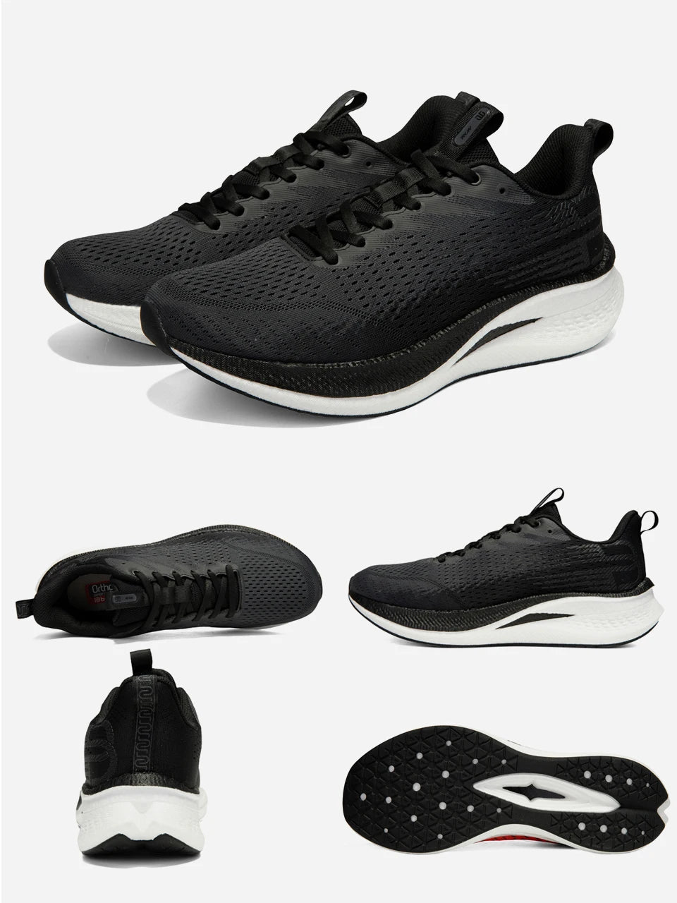Baasploa Herren-Joggingsportschuhe mit Carbonplatte, professioneller Dämpfung, atmungsaktive rutschfeste Outdoor-Laufsneaker
