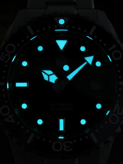 San Martin New 40mm Diver Watch YN55 Enamel Dial Classic Luxury Men Automatic Mechanical Watches Sapphire Waterproof 300m SN0009