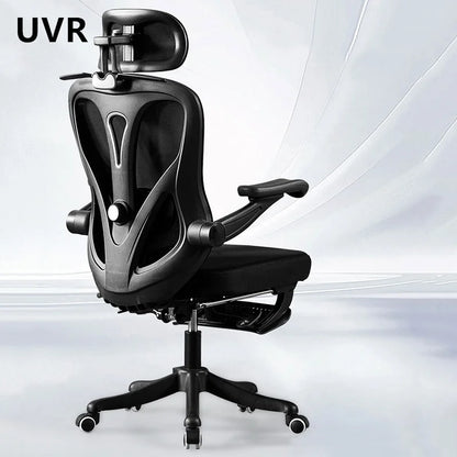 UVR Office Chair Sedentary Comfortable Reclining Boss Chair Ergonomic Design Furniture Armchair Lift Adjustable Athletic Chair