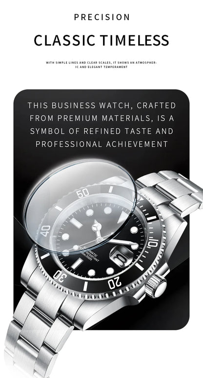 Customized Logo Reloj Men's Mechanical Automatic Wristwatch NH35 Movement 40mm Dial 100M Waterproof Sapphire Glass DIY Corgeut