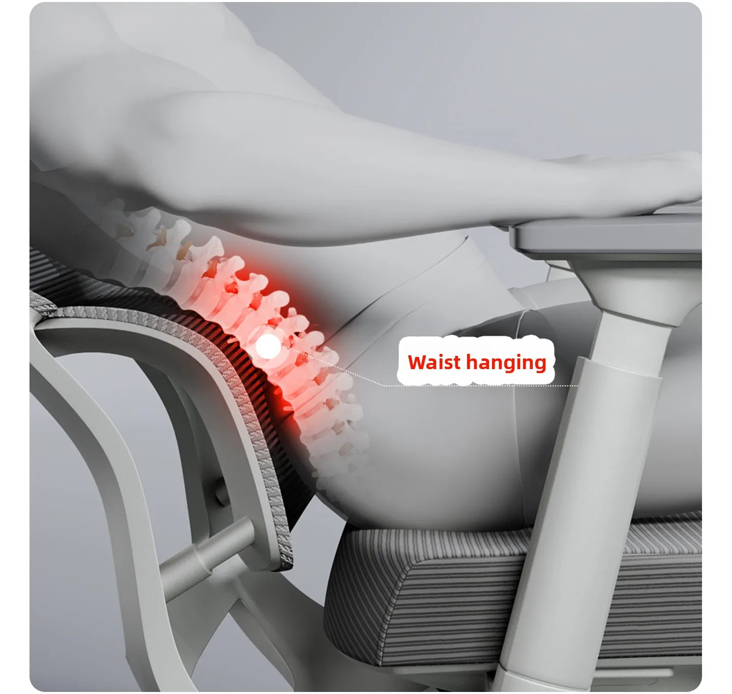 Ergonomic Office Chair Comfortable  Long Sitting Home Gaming Computer Recliner Nap Chair Adjustable Height Lumbar Support Swivel