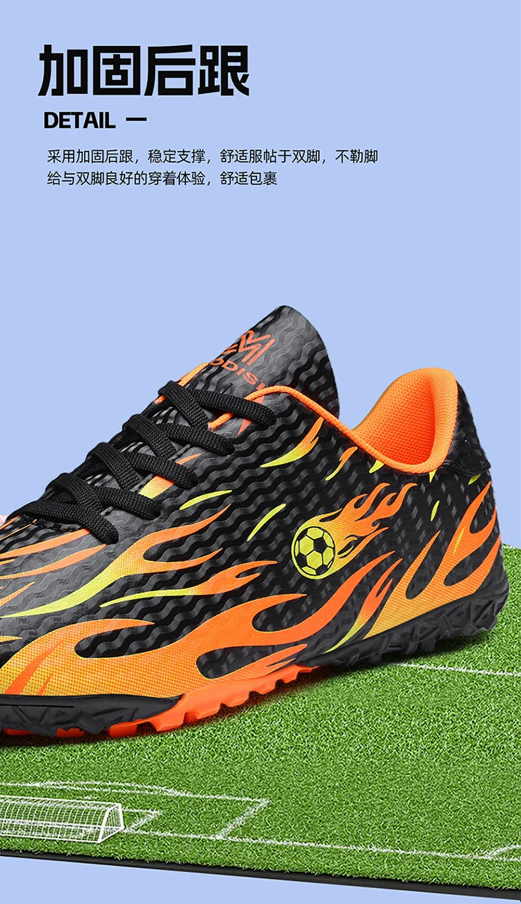 Men Professional Football Boots Cleats Boys Soccer Shoes Ankle Support Cleats Youth Outdoor Match Training Sneakers Non-slip