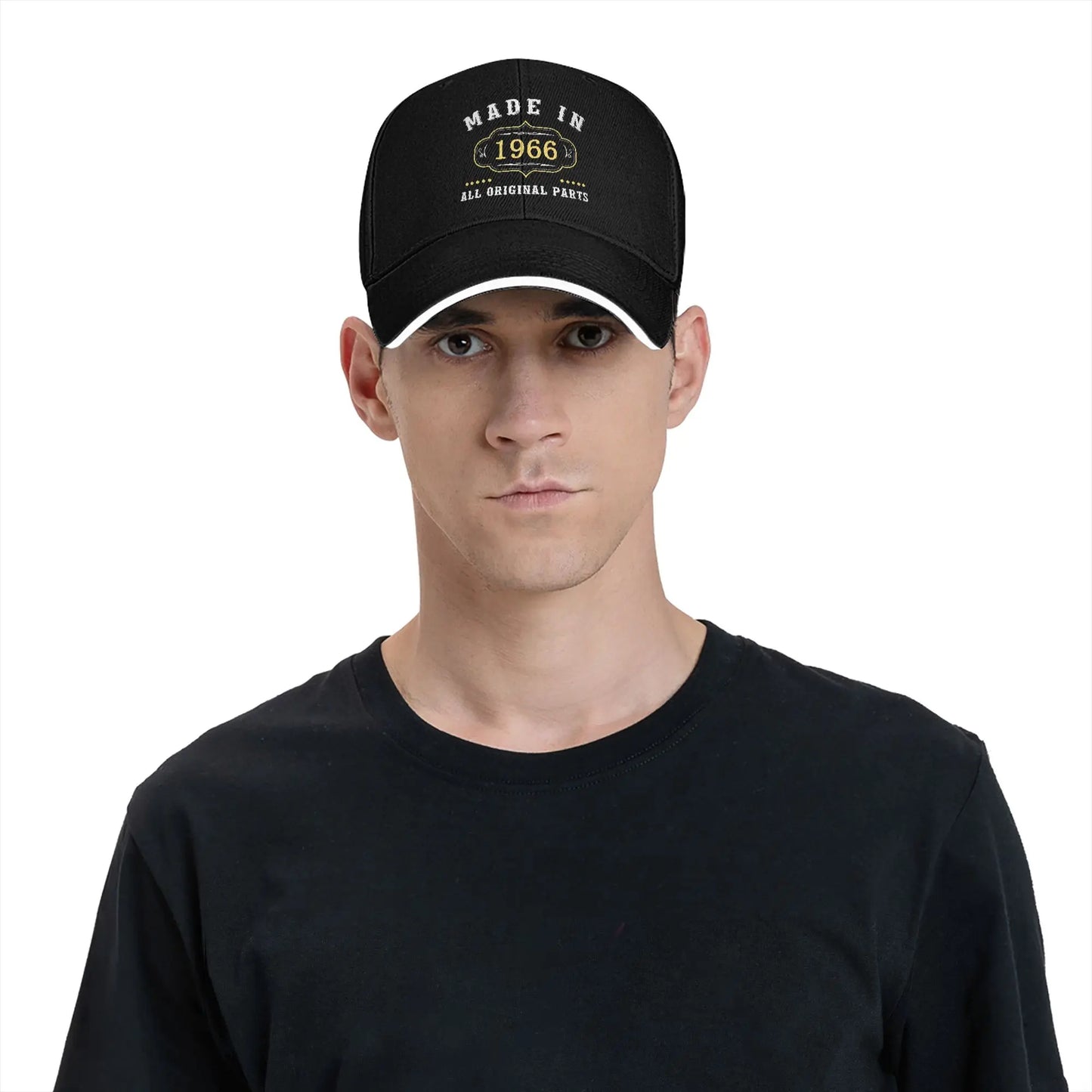 Men Women Born in 1966 vintage age 60 years old funny 60th birthday Hat Fashion Baseball Cap  Sun Hat Travel Headewear