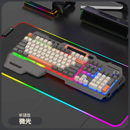 Russian Gaming Keyboard With Russian Layout Spanish Arabic Korean Keyboard Mouse Gamer 104 Keys 100% Layout Wired RGB Light K90