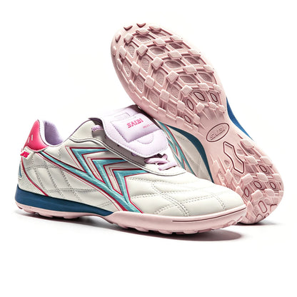 Chaussures de football TF pour adultes, semelle extérieure en caoutchouc flexible, tige en PU souple, chaussures pratiques pour l'entraînement quotidien de football.