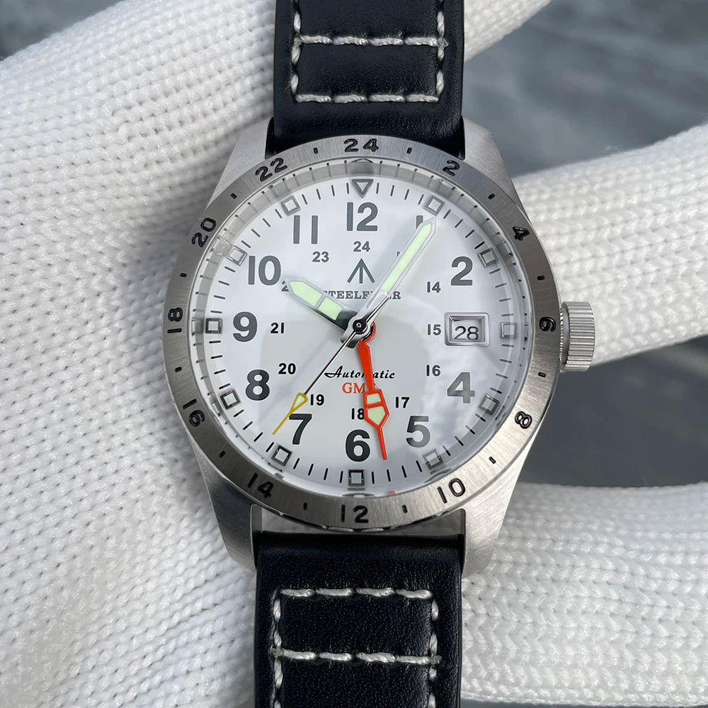 STEELFLIER Official SF792 GMT Mechanical Wristwatch NH34 Movement Super BGW9 C3 Luminous 200M Waterproof Men's Luxury Dive Watch