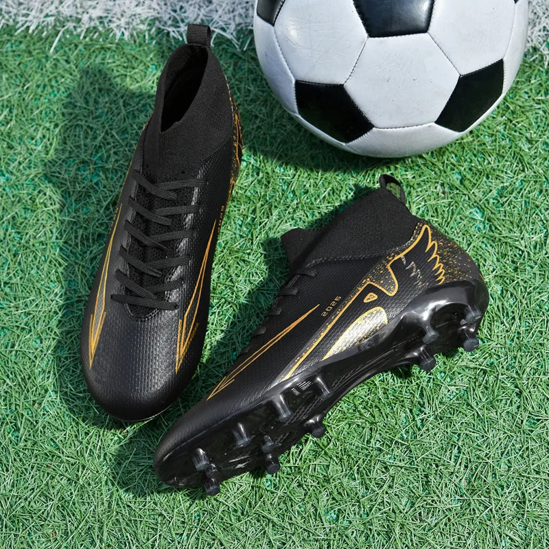 Chaussures de football unisexes tendance, crampons antidérapants, baskets d'entraînement légères, chaussures de football d'extérieur pour hommes