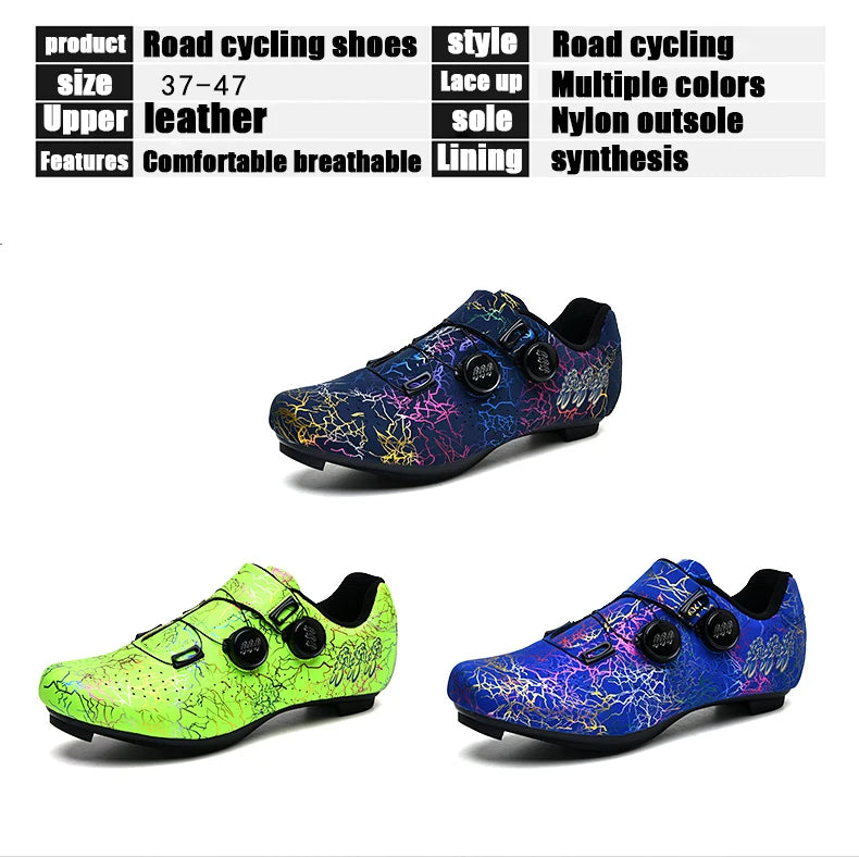 Professionelle Rennradschuhe für Herren und Damen – selbstarretierende Speed-Fahrradschuhe mit SPD-Cleats für Racing und Wettkampf