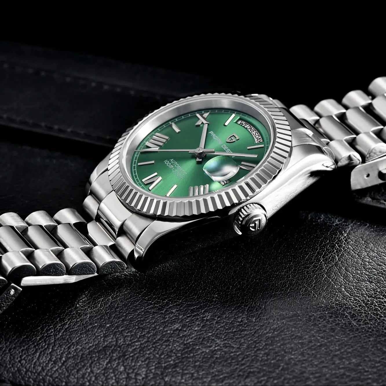 PAGANI DESIGN Men's Watches Green Luxury Automatic Watch For Men ST16 Mechancial Wrist watch Men For 2025 New Stainless steel