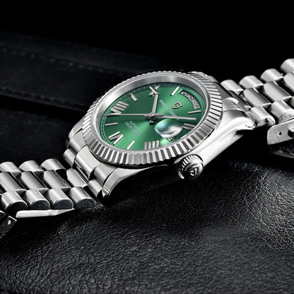PAGANI DESIGN Men's Watches Green Luxury Automatic Watch For Men ST16 Mechancial Wrist watch Men For 2025 New Stainless steel