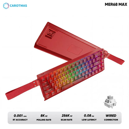 IROK Carotmas Mercury68 Mercury 68 Mercury68 Pro Mercury68 Max RT 0.001mm 8K Gamer Wired Gaming Magnetic Mechanical Keyboard