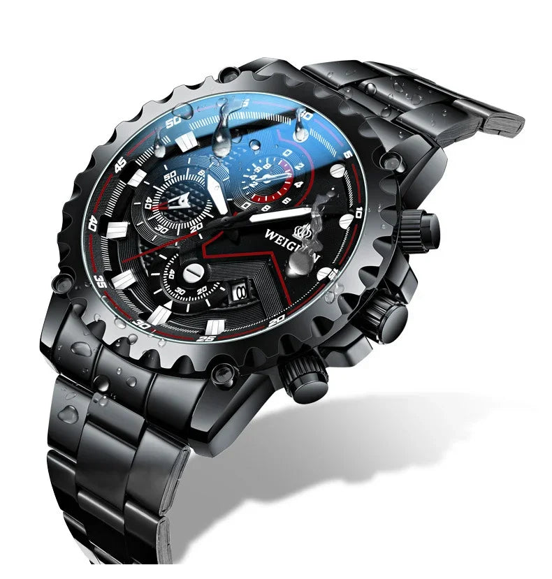 Montre Black Samurai pour homme, étanche, luminescente, personnalisée, tendance, professionnelle, de luxe, à porter au quotidien