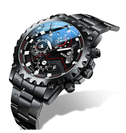 Montre Black Samurai pour homme, étanche, luminescente, personnalisée, tendance, professionnelle, de luxe, à porter au quotidien