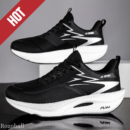 Men Sports Running Shoes Marathon Air Cushion Breathable Lightweight Comfortable Women Outdoor Athletic Sneakers Jogging Tenis