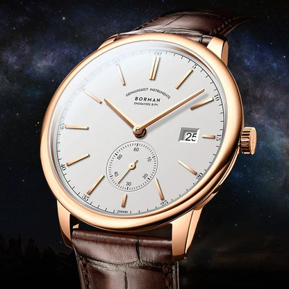 BORMAN BM3817 TOP Watch New 42 Luxury Men Automatic Mechanical Men's Watches Sapphire Ultra-thin 50M Waterproof Sub Dial Clocks