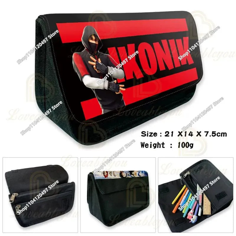 Fortnited Student Pencilcase Large Capacity Pencil Case Kids Toys Pen Bag School Supplies Stationery Pouch Boys Game Gifts