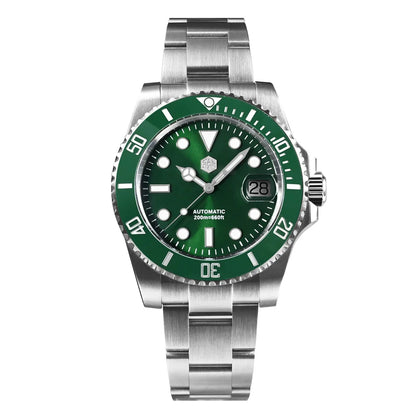 San Martin New 40mm Water Ghost Diver Watch Men Luxury NH35 PT5000 Automatic Mechanical Watch Sapphire Waterproof 200m SN0017