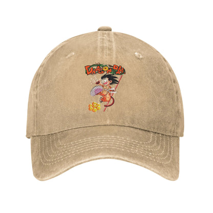 Produit gaming premium Fraquane, Goku and the Dragon Ball Z Men Women Baseball Cap Distressed Washed Caps Hat Casual Outdoor Activities Adjustable Snapback Cap, équipement gamer
