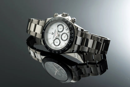 PAGANI DESIGN New Ceramic Bezel Men Quartz Wristwatches Luxurys Sapphire Glass Chronograph 100m Waterproof Stainless Watches Men