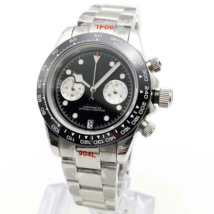Men's VK64 Sapphire Quartz Stainless Steel Chronograph Casual Sport Waterproof Men's Automatic Watch