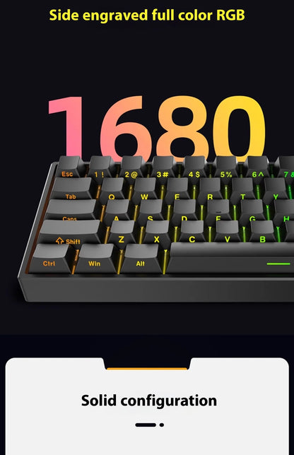 Irok Nd63 Pro Mechanical Keyboard Wired Magnetic Switch Hotswap Rgb E-Sports Customize Keyboard For Accessories Office Gaming