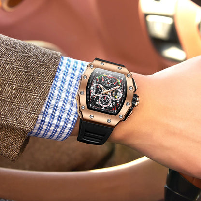 ONOLA Luxury Men Mechanical Watch with Hollow Out Luminous Automatic Watch 3Bar Waterproof Reloj Hombre