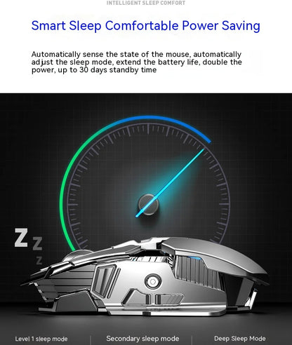 AULA mouse Multifunctional Gaming Side Keys Mouse Rechargeable Mecha style Mice 2.4 G Wireless Ergonomics Dpi adjustable Gamer